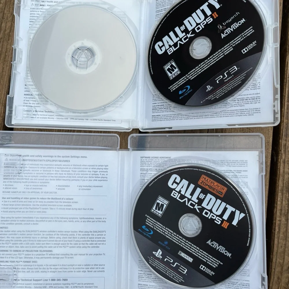 Call of Duty Black Ops 1 & 2 Combo Pack (PS3 Playstation 3) Tested & Working